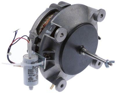 Ventilatormotor 230V 50Hz Faser 1 L1 79mm L2 33mm L3 23mm L4 12mm D1 ø 6x8mm D2 ø 8mm