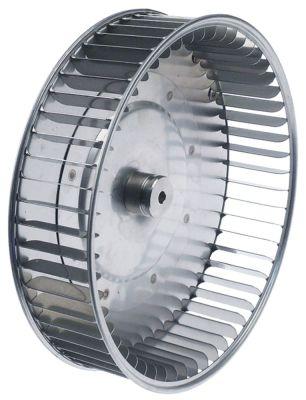 Ventilatorhjul H1 61mm H2 20mm D1 ø 240mm D2 ø 8mm D3 ø 8x6,5mm Skovle 55