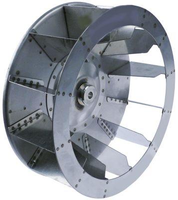 Ventilatorhjul H1 125mm H2 15mm D1 ø 350mm D2 ø 13mm D3 ø 16mm Skovle 12