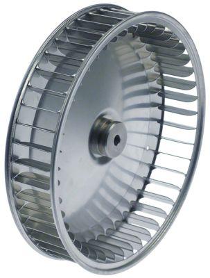 Ventilatorhjul H1 43mm H2 25mm D1 ø 197mm D2 ø 8mm D3 ø 8mm Skovle 45