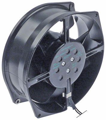 Aksialventilator 230VAC 45/39W L 172mm B 150mm H 55mm Leje Kugleleje Tilslutning Kabel 300mm