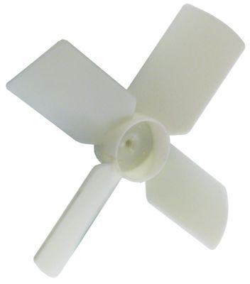 Ventilatorhjul Plastik ø 150mm B 33mm trykker Akseholder ø 4mm VPE 1 Stk.