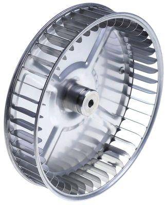 Ventilatorhjul D1 ø 200mm H1 43mm Skovle 45 D2 ø 8,3mm D3 ø 8,3mm H2 25mm