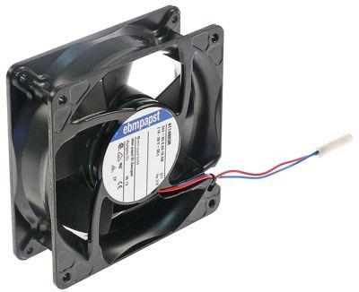 Aksialventilator 24VDC 195W L 119mm B 119mm H 38mm Leje Kugleleje Tilslutning Kabel Kabellængde 