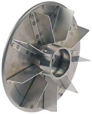 Ventilatorhjul H1 385mm H2 10mm H3 12mm D1 ø 175mm D2 ø 8mm D3 ø 8mm Skovle 9