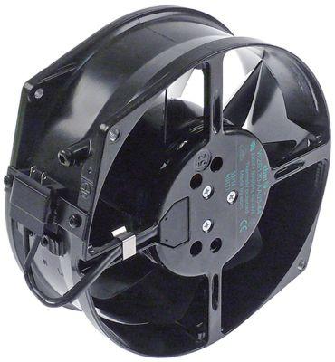 Aksialventilator 230V 45/39W L 172mm B 150mm H 55mm Leje Kugleleje Tilslutning Fladstik 2,8mm