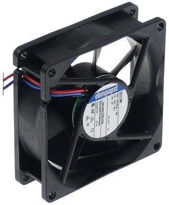 Aksialventilator 24VDC 12W L 80mm B 80mm H 25mm ebm-papst