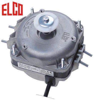 Ventilatormotor ELCO 7W 230V 1300/1550o/min Tilslutning Kabel 500mm Leje Glideleje