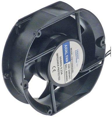 Aksialventilator 230VAC 50/55W L 172mm B 150mm H 51mm Leje Kugleleje Tilslutning Kabel