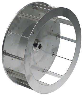 Ventilatorhjul H1 118mm H2 50mm D1 ø 350mm D2 ø 195mm D3 ø 23mm Skovle 12