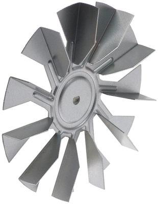 Ventilatorhjul Stålplade galvaniseret ø 127mm B 16mm Akseholder ø 6x5mm VPE 1 Stk. Skovle 11