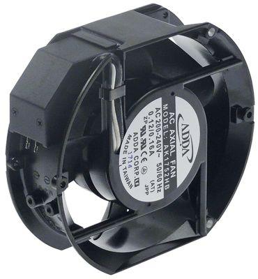 Aksialventilator 230VAC 276W L 172mm B 150mm H 51mm Leje Kugleleje Tilslutning Fladstik 3,2mm