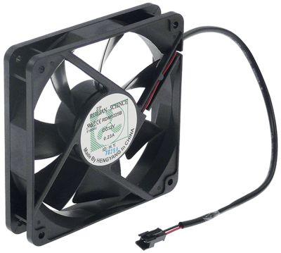 Aksialventilator 12VDC 276W L 119mm B 119mm H 25mm Tilslutning Stiktilslutning Kabellængde 300mm