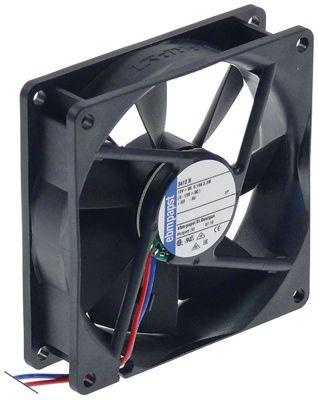 Aksialventilator 12VDC 22W L 92mm B 92mm H 25mm Leje Kugleleje Tilslutning Kabel 300mm Plastik