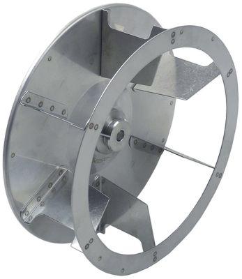 Ventilatorhjul H1 835mm H2 30mm D1 ø 240mm D2 ø 11mm D3 ø 16mm Skovle 6