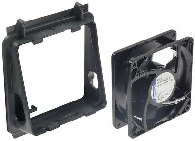 Aksialventilator 230V 19/18W L 119mm B 119mm H 38mm Tilslutning Fladstik 2,8mm med blænde