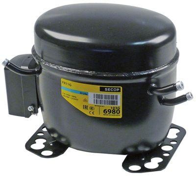 Kompressor Kølemiddel R134a Type FR11G 1/4HP Effektforbrug 275W Slagvolumen 1115cm³ RSIR/CSIR