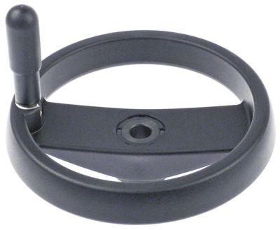 Håndhjul L1 22mm L2 50mm Gevind  - ø 160mm D1 ø 40mm Boring ø 16mm med foldehåndtag