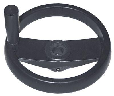 Håndhjul L1 30mm L2 60mm Gevind M8 LA 9mm ø 200mm D1 ø 48mm Boring ø 20mm med foldehåndtag