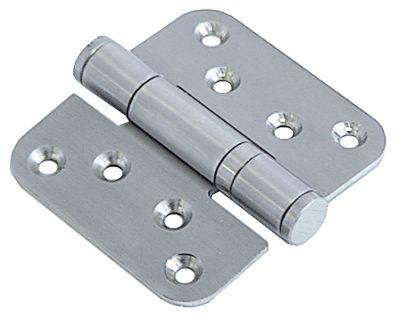 Hængsel L 90mm B 85mm H 16mm BA 66/55mm BA1 43/25mm Hul ø 6mm Materialestyrke 3mm