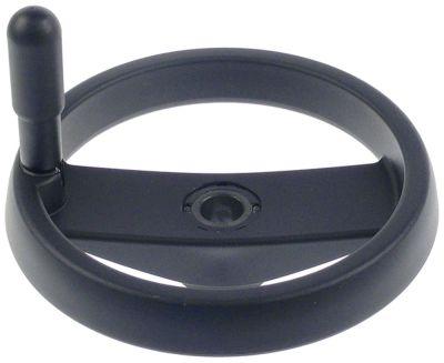 Håndhjul L1 30mm L2 60mm Gevind  - LA 11mm ø 200mm D1 ø 48mm Hul ø 7mm Boring ø 20mm med foldeh