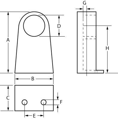 Konsolpar til grebstang VPE 2 Stk.
