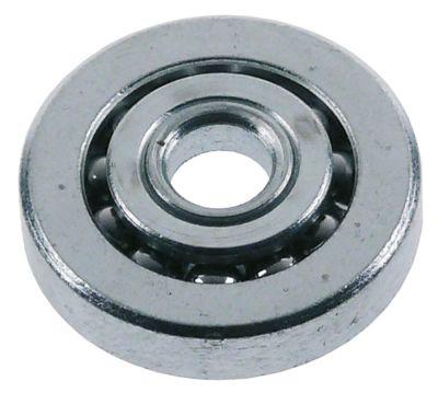 Løberulle Rulle ø 254mm 55mm Samlet længde 71mm Stål galvaniseret Boring ø 6,3/12mm konisk A 25