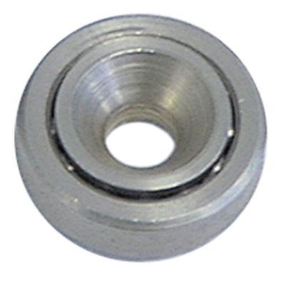 Løberulle Rulle ø 23mm 63mm Samlet længde 8mm CNS A 23mm B 63mm C 8mm Løbeflade CNS Leje Kuglele