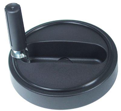 Håndhjul L1 25mm L2 60mm Gevind  - ø 160mm D1 ø 45mm Boring ø 16mm Boringsdybde 32mm