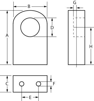 Konsol Rør ø 25mm til grebstang