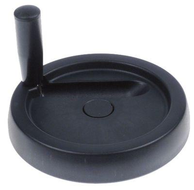 Håndhjul L1 42mm L2 55mm Gevind M6 LA 7mm ø 175mm D1 ø 40mm Boring ø 16mm med foldehåndtag