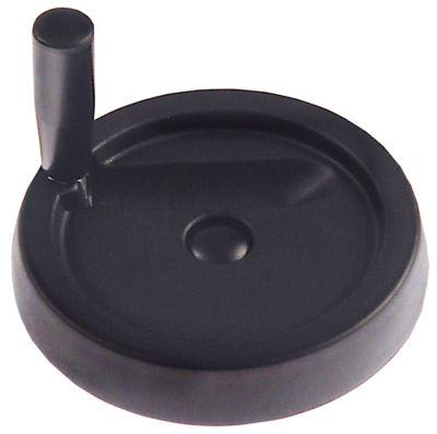 Håndhjul L1 41mm L2 55mm Gevind M6 LA 7mm ø 175mm D1 ø 40mm med fastgørelsessæt Boring ø 16m