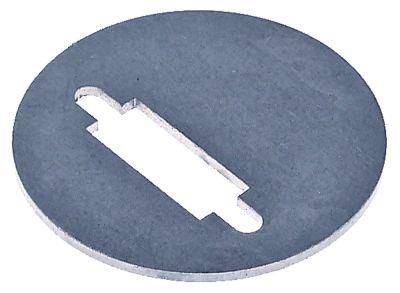 Afdækningsplade ø 40mm rund Tykkelse 1mm