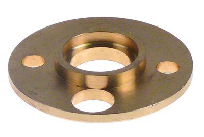 Flange Messing UD ø 48mm Materialestyrke 35mm til ventilatormotor Indv.-ø 1 195mm Indv.-ø 2 15mm