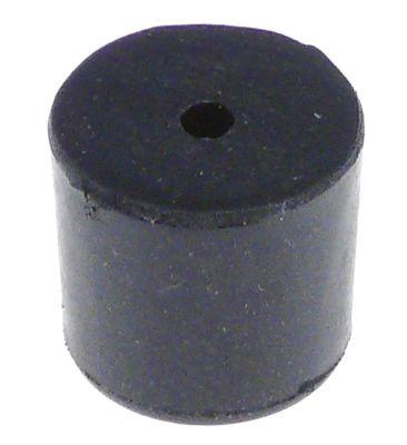 Apparatfod ø 22mm H 20mm Boring ø 4mm VPE 1Stk.