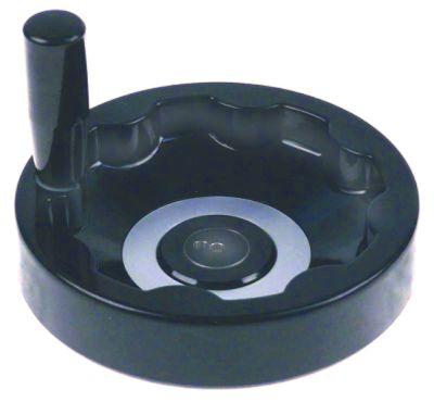 Håndhjul ø 150mm D1 ø 32mm Boring ø 17mm Gevind  - Rillebredde  -mm L1 20mm L2 60mm Greblængde 