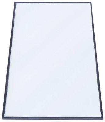 Glasrude L 660mm B 332mm Materialestyrke 10mm IP i siden til køleskab flad