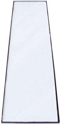 Glasrude L 1392mm B 376mm Materialestyrke 10mm IP i siden til kølevitriner flad