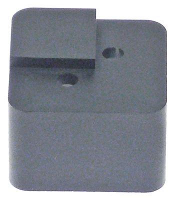 Apparatfod H 25mm L 35mm B 35mm Boring ø 5mm BA 14mm