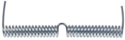 Drejefjeder ø 216mm Trådtykkelse ø 4mm L1 205mm L2 76mm til kontaktgrill