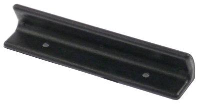 Skålgreb ABS plastik H 25mm L 140mm B 30mm BA 80mm