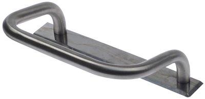 Bøjlegreb Gevind M6 ø 20mm sølv L 245mm BA 224mm med fastgørelsesplade til kipstegepande