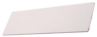 Glasrude L 450mm B 128mm Materialestyrke 4mm firkantet