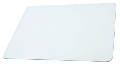 Glasrude L 430mm B 345mm Materialestyrke 4mm firkantet