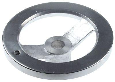 Håndhjul L1 30mm L2 50mm Aluminium ø 160mm D1 ø 40mm Boring ø 20mm uden greb