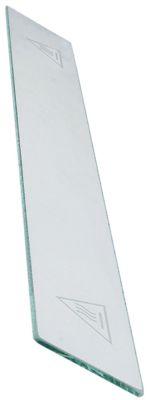 Glasrude L 725mm B 93mm Materialestyrke 6mm firkantet