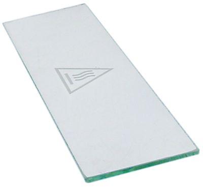 Glasrude L 325mm B 93mm Materialestyrke 6mm firkantet