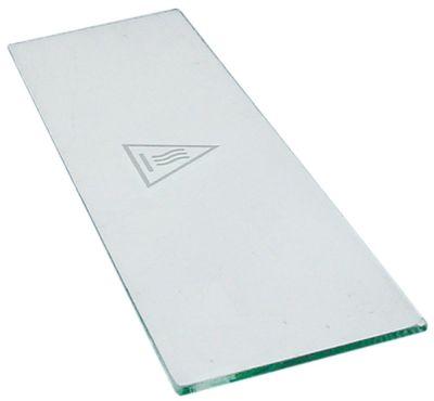 Glasrude L 415mm B 105mm Materialestyrke 6mm firkantet