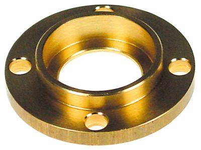 Flange Messing UD ø 60mm Materialestyrke 6mm til ventilatormotor Indv.-ø 1 35mm Indv.-ø 2 26mm