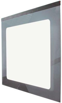 Glasrude L 644mm B 590mm Materialestyrke 4mm firkantet